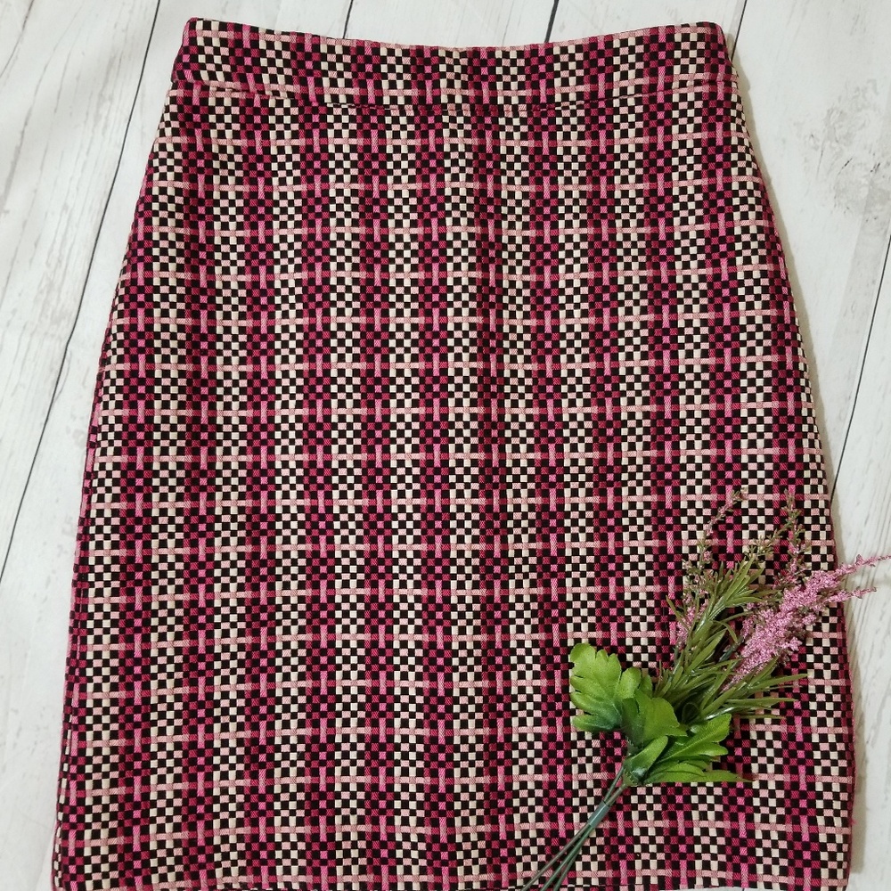 Ann Taylor Pink/Hotpink Pencil Skirt